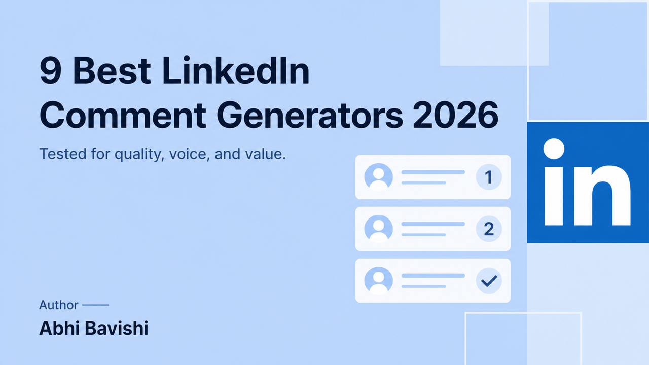 9 Best LinkedIn® Comment Generators for 2026 (Free + Paid)