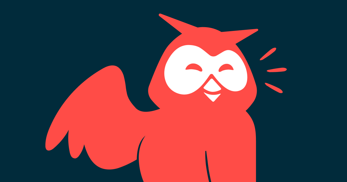 Hootsuite brand image featuring its owl logo
